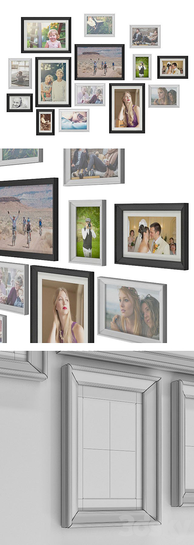 Set of frames IKEA KNOPPENG (OL Family photos) 3DSMax File - thumbnail 2