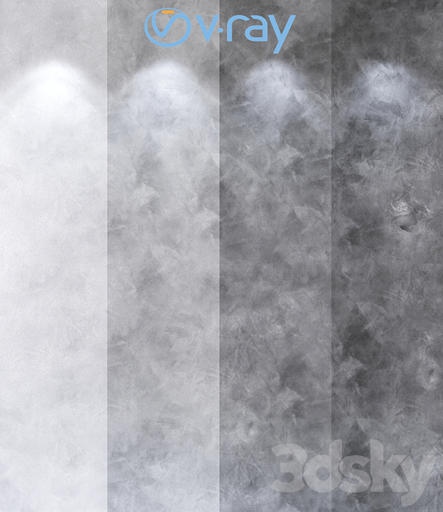 Decorative plaster. light version 203 3d