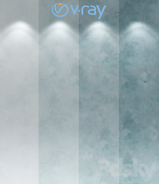 Decorative plaster. single-layer version 210 3d