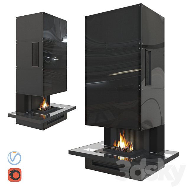 Fireplace Loft 3DSMax File - thumbnail 1