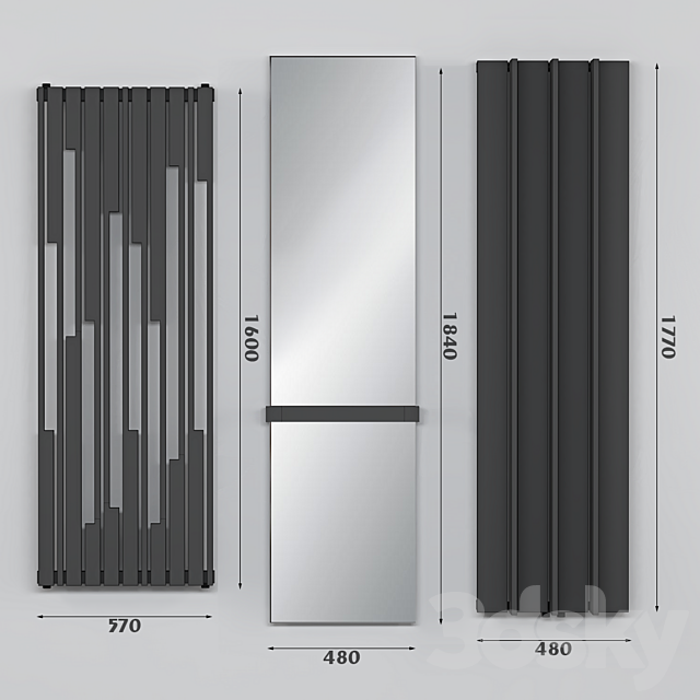 cordivari radiators 3DSMax File - thumbnail 1