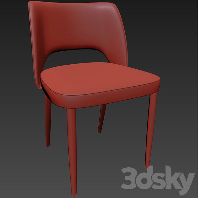 Dining chair 1 3DSMax File - thumbnail 3
