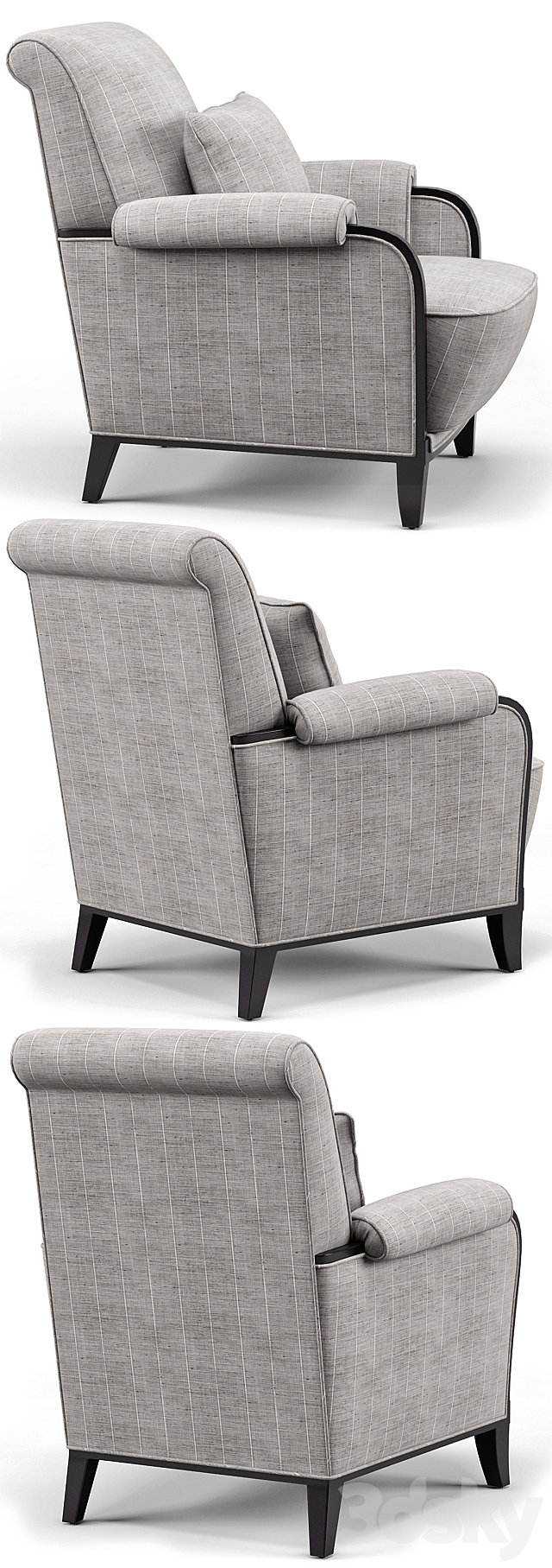 Bel Air Lounge Chair I 3DSMax File - thumbnail 2