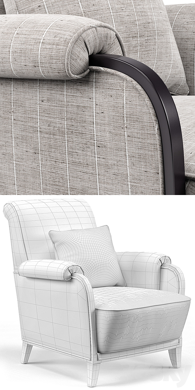 Bel Air Lounge Chair I 3DSMax File - thumbnail 3
