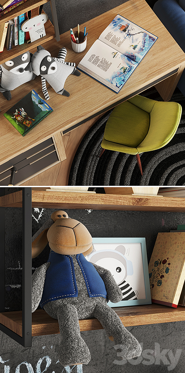 children room set 3 3DSMax File - thumbnail 3