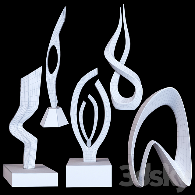 Sculptures set by Burlini and Kagan 3DSMax File - thumbnail 2