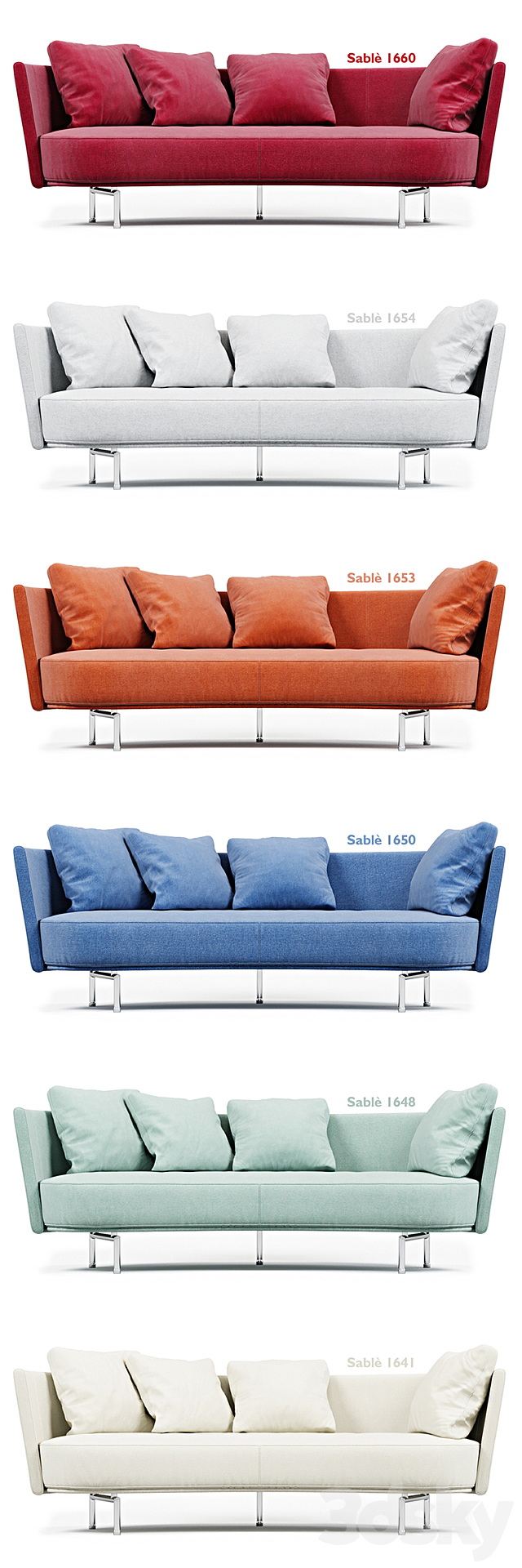 Flexform Phil Sofa 3d
