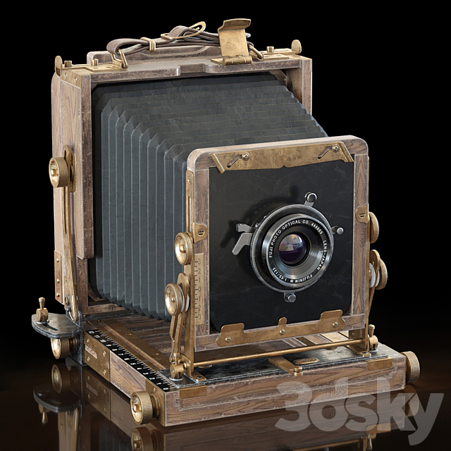 Tachihara 4×5 field camera for the competition 3DSMax File - thumbnail 1