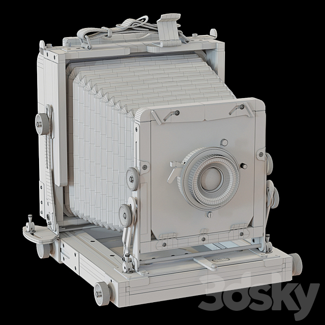 Tachihara 4×5 field camera for the competition 3DSMax File - thumbnail 3