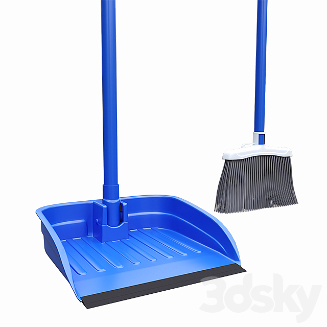 Broom Dustpan Set 3d