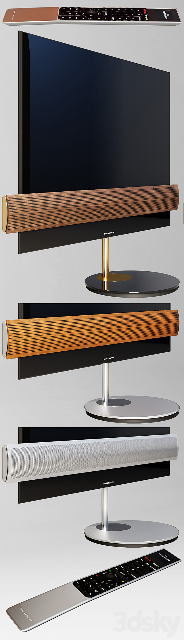 Bang & Olufsen BeoVision Eclipse and remote control 3d