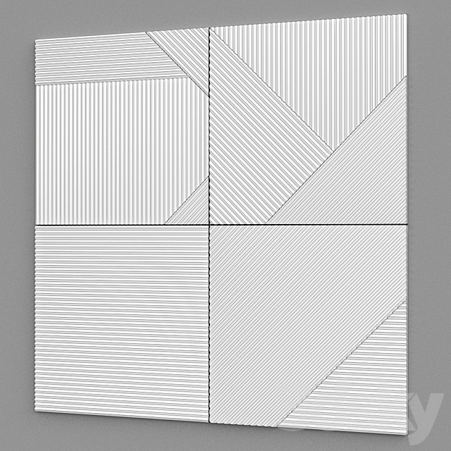Decorative panel VOLCRAFT _ ECO Line_EDGE 3DSMax File - thumbnail 3
