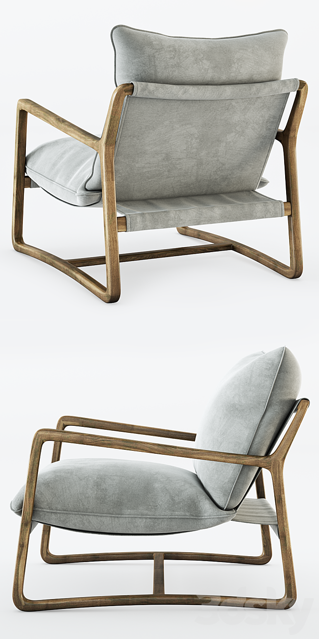 Abbott Ace Chair 3DS Max Model - thumbnail 2