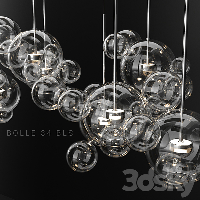 Giopato & Coombes Bolle 34 Bubble 2 CLEAR _ SILVER 3DSMax File - thumbnail 2