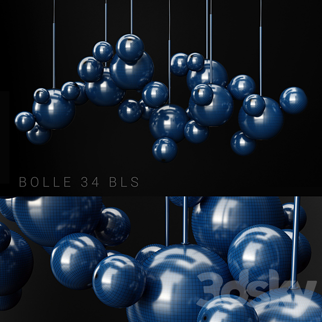 Giopato & Coombes Bolle 34 Bubble 2 CLEAR _ SILVER 3DSMax File - thumbnail 3