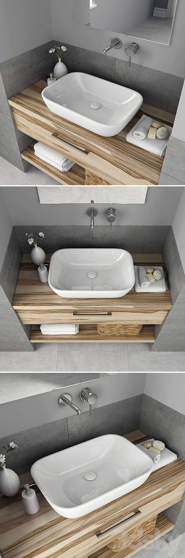 Furniture and decor for bathrooms 6 3DSMax File - thumbnail 2