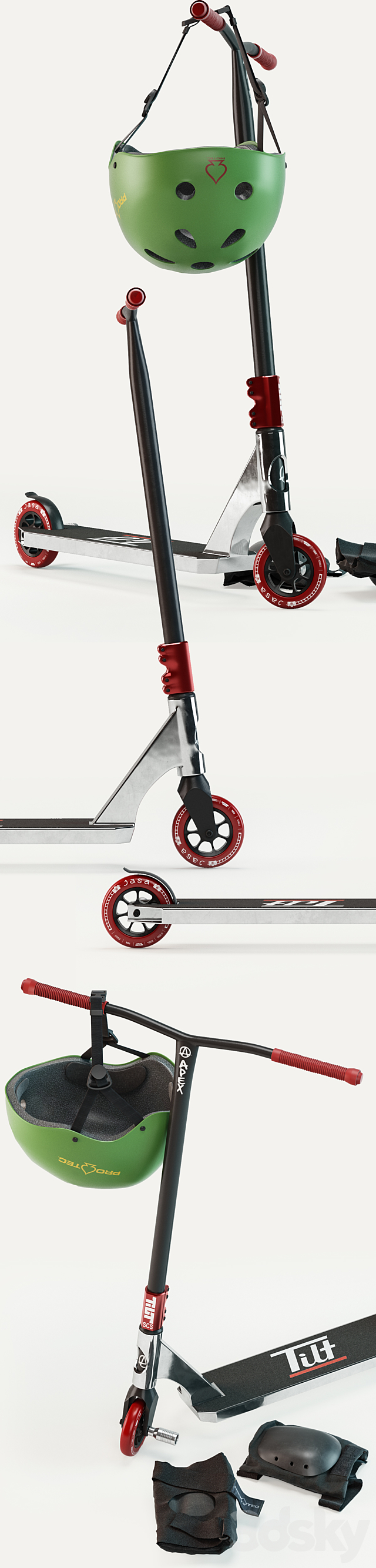 Apex Stunt Scooter 3d