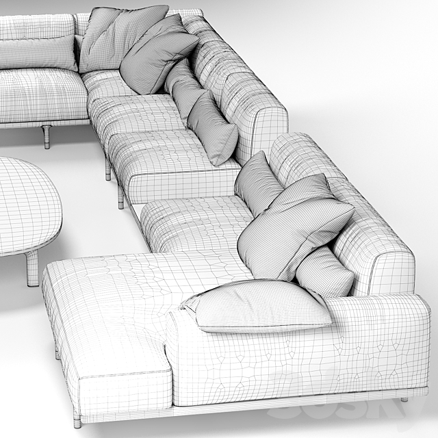 Argo sofa – Porada 3DSMax File - thumbnail 3