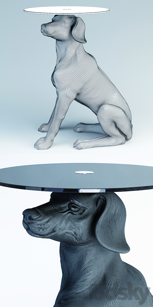 Table of the ladies Dog by Kare Design 3DSMax File - thumbnail 3
