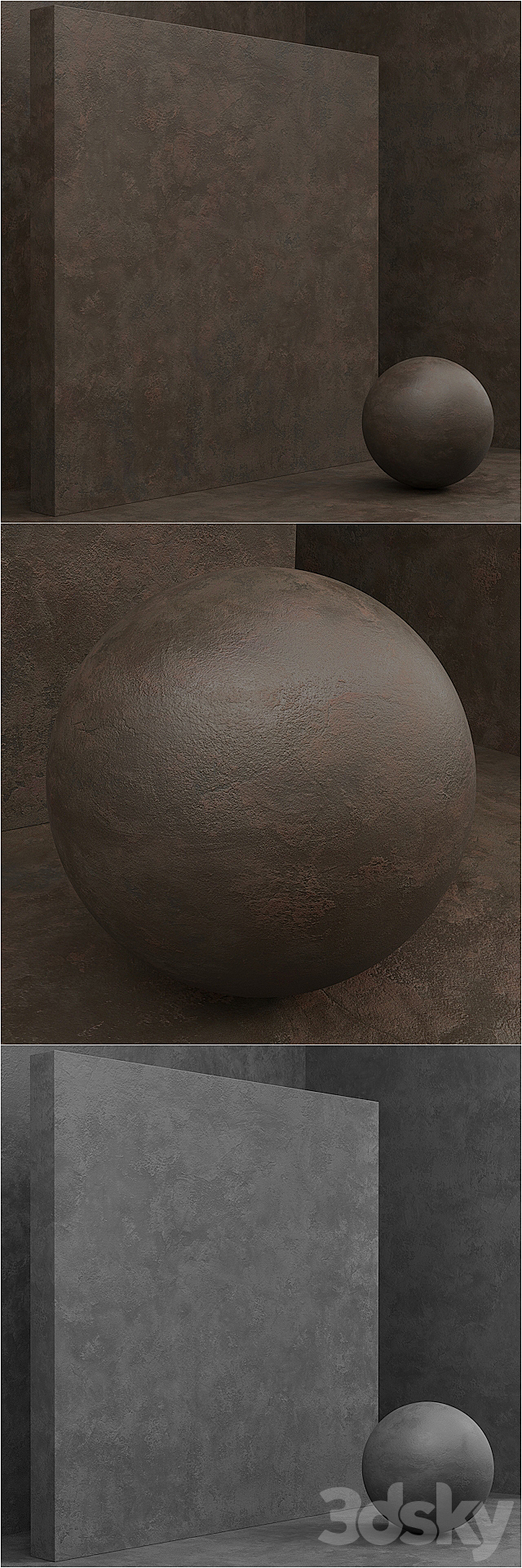 Material (seamless) - coating. concrete. plaster set 59 3d