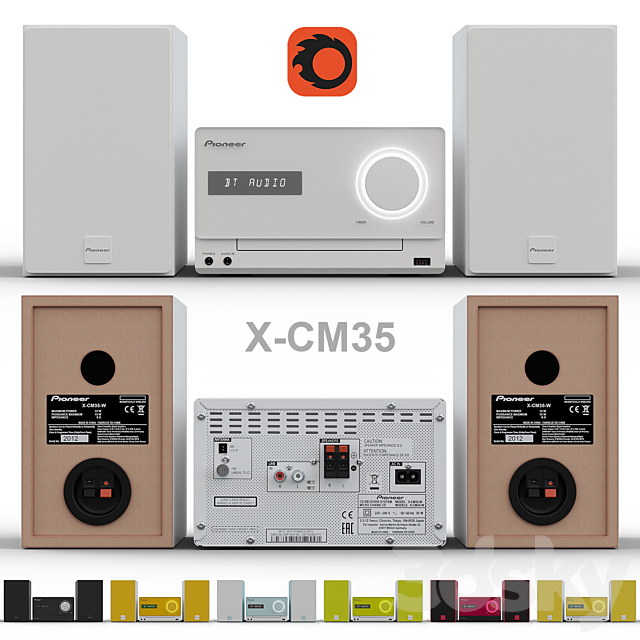 Pioneer X-CM35 3DSMax File - thumbnail 1