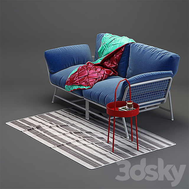 Sofa Ikea PS 2017 3d