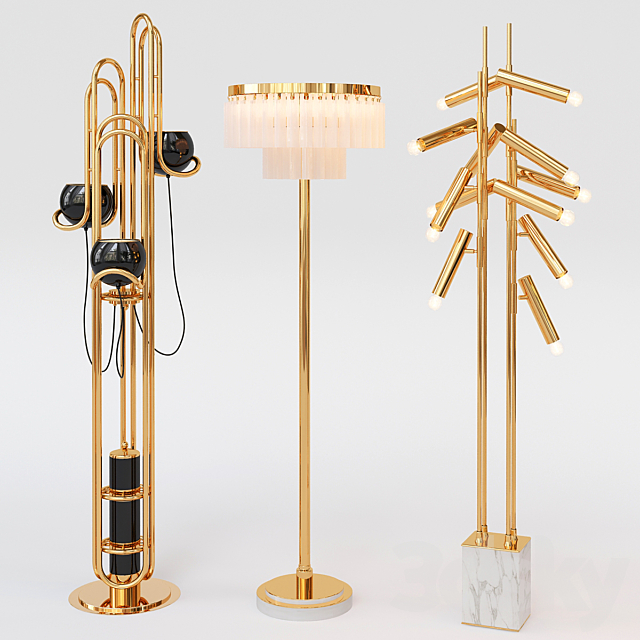 Collection of Floor Lamps 3DSMax File - thumbnail 2