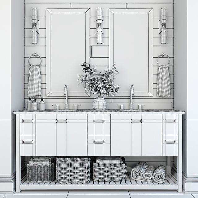 Furniture and decor for bathrooms 11 3DSMax File - thumbnail 3