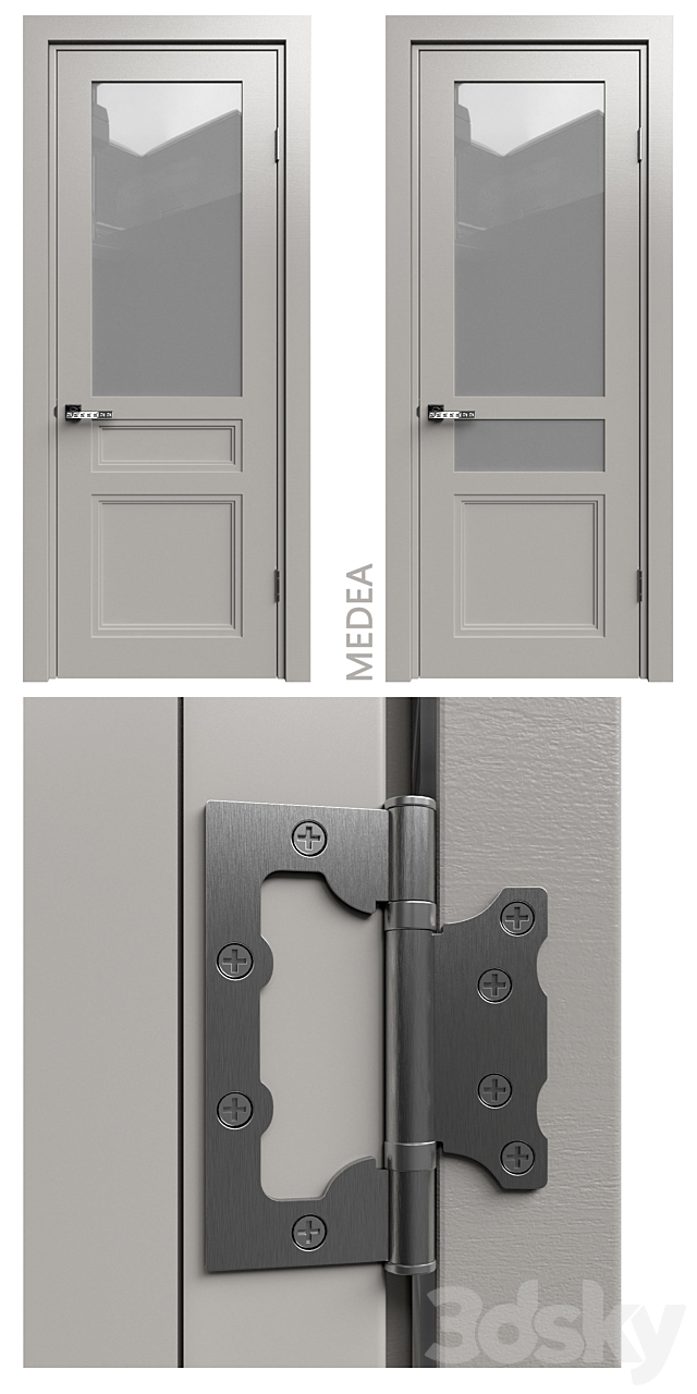 Internal door Academy Medea 5 doors # 2 3d