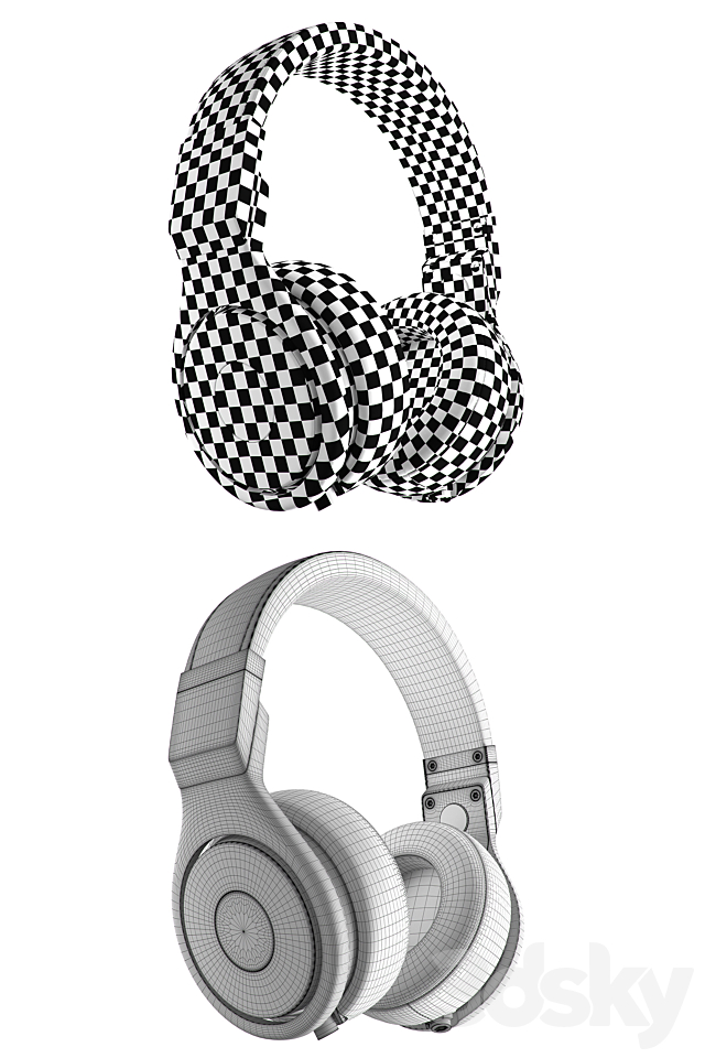 Beats Pro Over-Ear Wired Headphone 3DSMax File - thumbnail 3