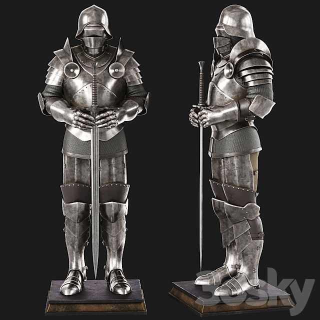Knight armour 3DSMax File - thumbnail 1
