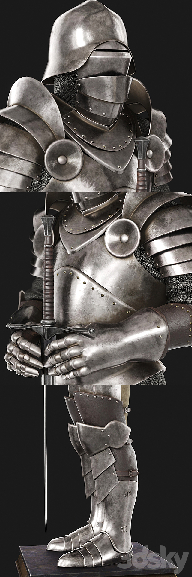Knight armour 3DSMax File - thumbnail 2