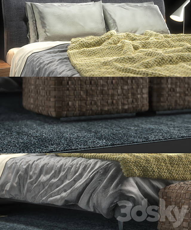 Flexform Bed Adda 3d