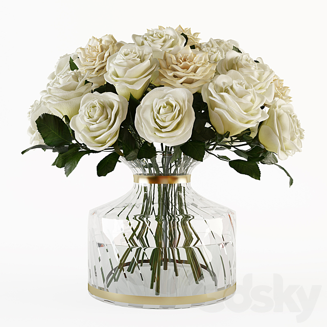 Bouquet of roses 3 3DSMax File - thumbnail 1