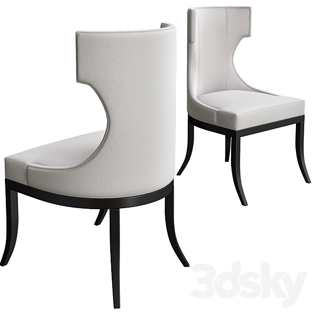 Upholstered Dining Chair Baker 3DSMax File - thumbnail 2