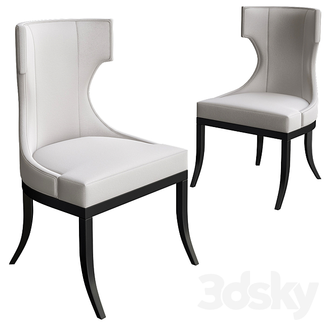 Upholstered Dining Chair Baker 3DSMax File - thumbnail 1