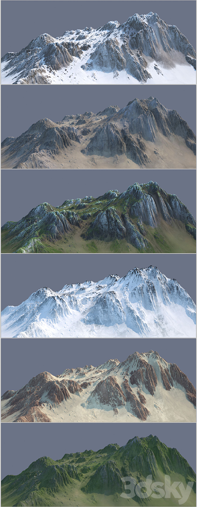 Hill (6 Textures) 3DSMax File - thumbnail 2