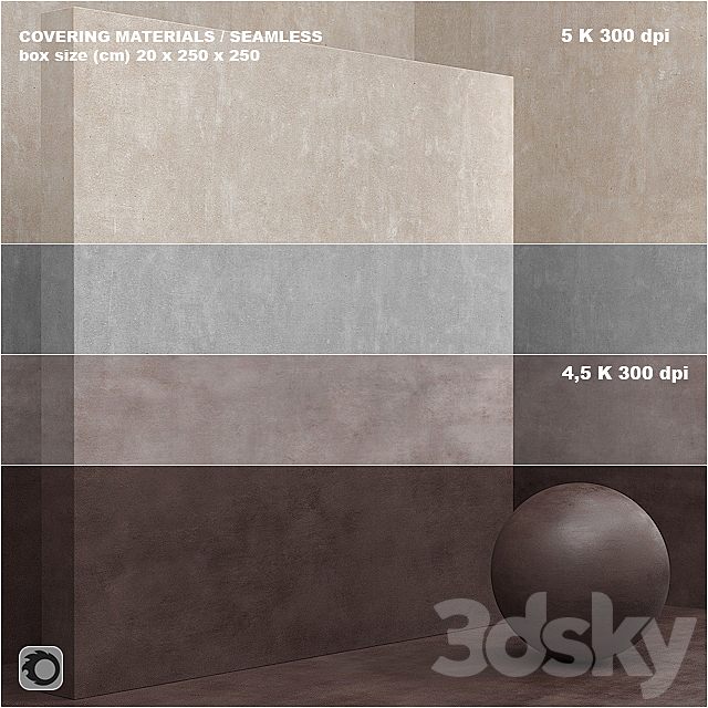 Material (seamless) - coating concrete plaster set 64 Free Download