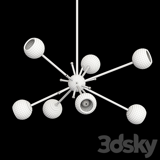 Porta Romana. ORBIT 2 CHANDELIER 3d