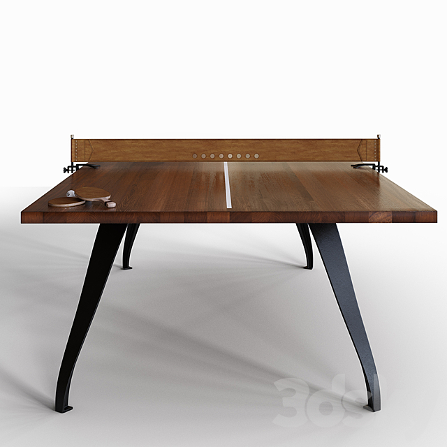 Ping pong table PING PONG TABLE - BURNT UMBER 3d