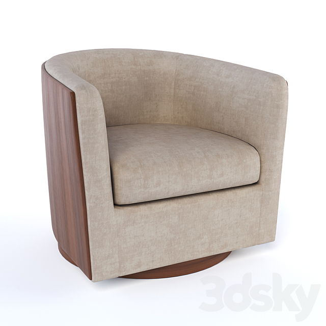 Luther Swivel Chair 3DSMax File - thumbnail 1