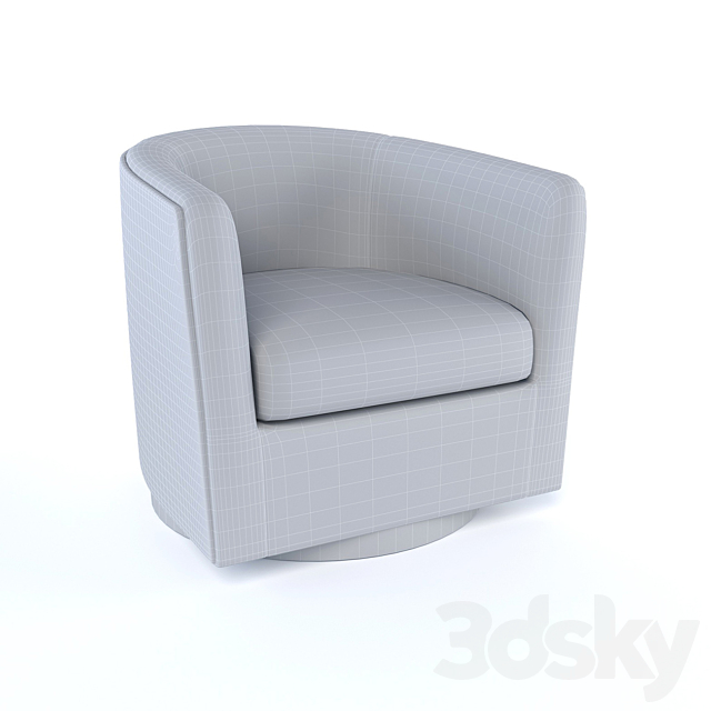 Luther Swivel Chair 3DSMax File - thumbnail 2