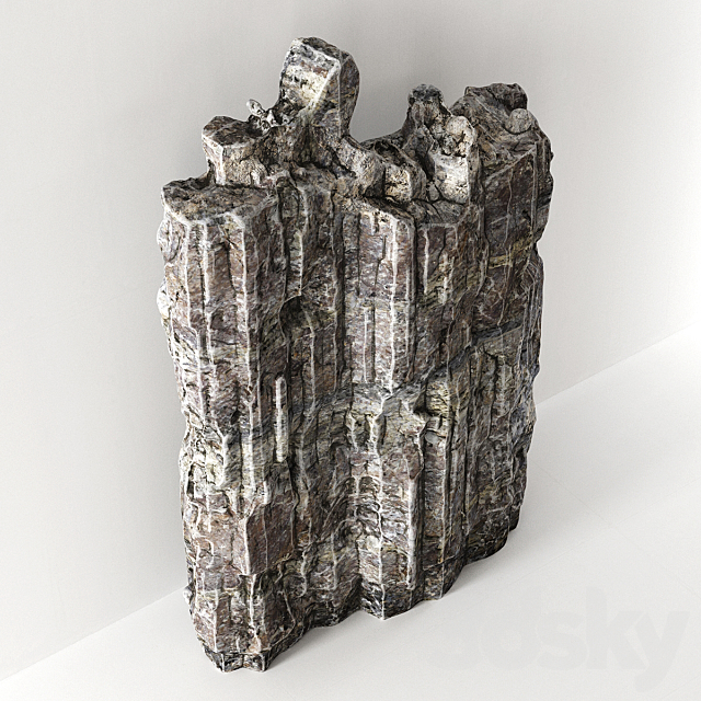 Granite Sea Rock 3d