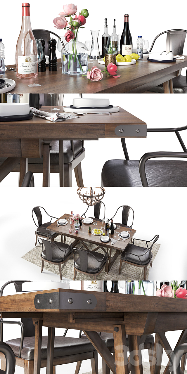 Pulaski Furniture _ Dining set 3d