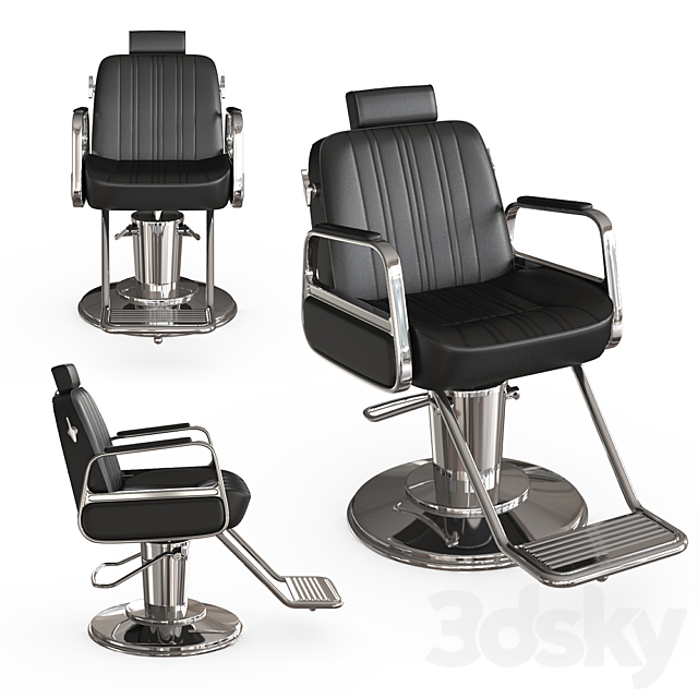 Barber chair cadilla 3DSMax File - thumbnail 1