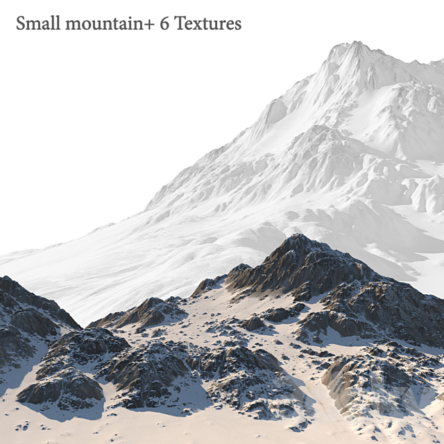 Small mountain + 6 Textures 3DSMax File - thumbnail 1