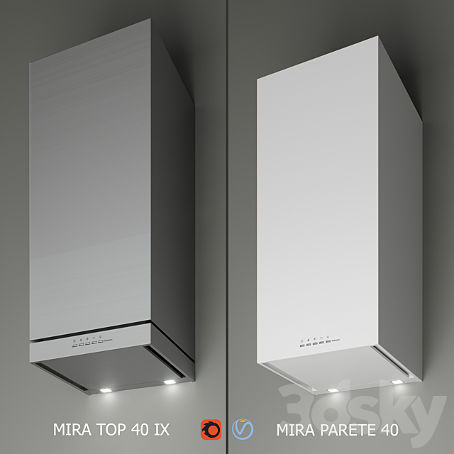 Falmec – Mira Top 800 40 IX _ Mira Parete 40 white 3DSMax File - thumbnail 1