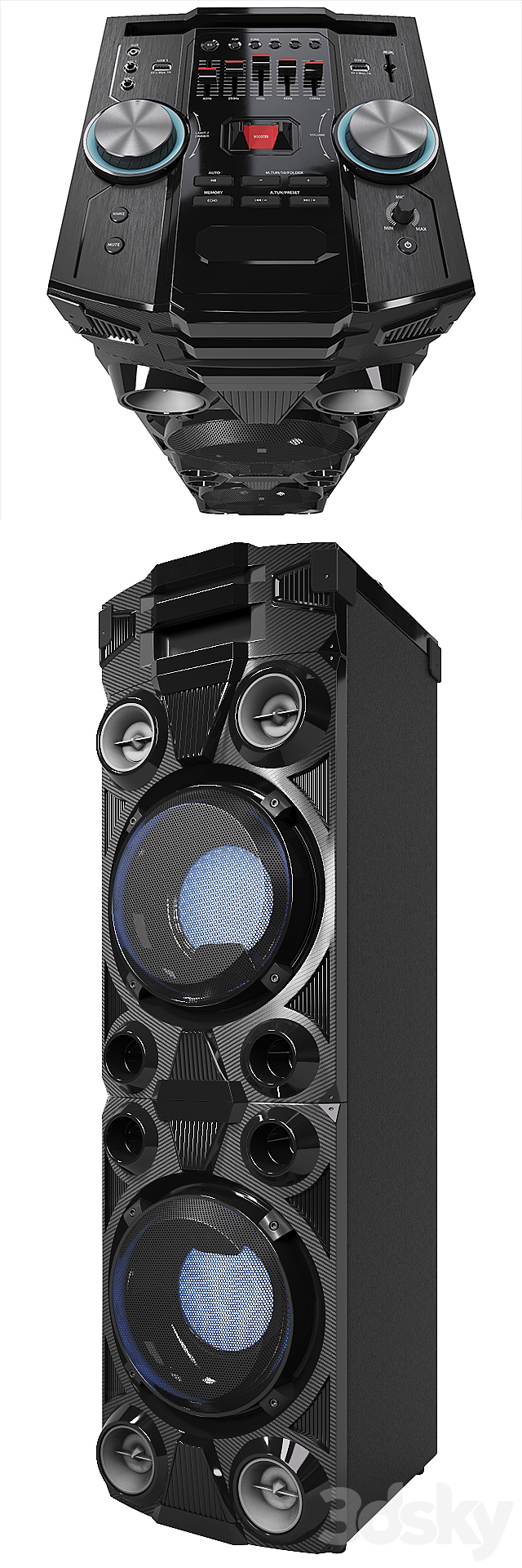 Medion Life X67015 Party-Soundsystem 3d