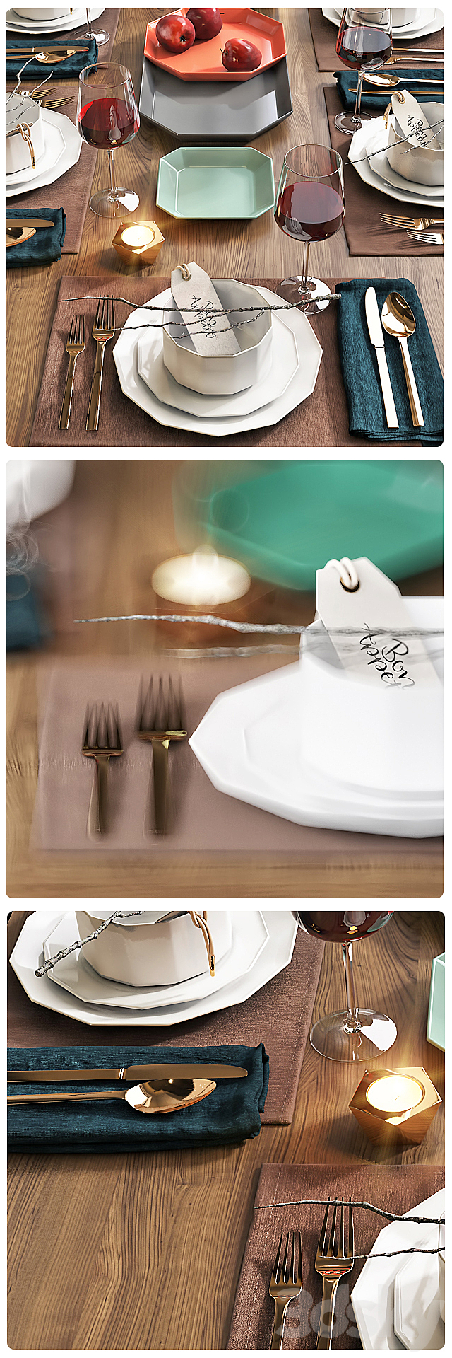 Table setting _ Table setting 4 3d