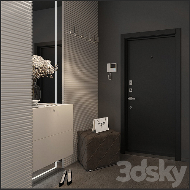 Composition in the hallway_39 3d